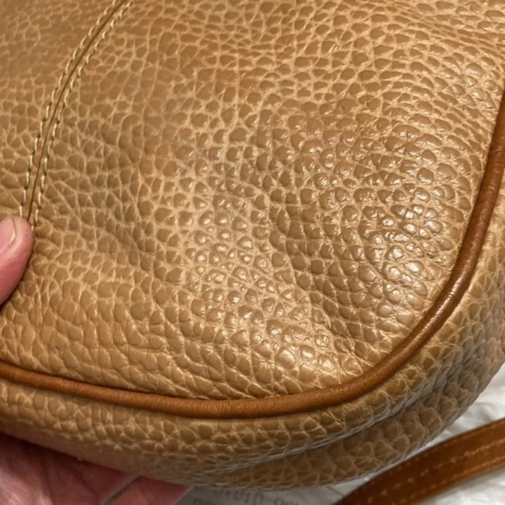 Brighton leather two way brown tan bag